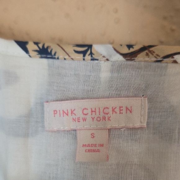 Pink Chicken Cream Mini Dress with Brown Boot Print - Picture 2 of 10